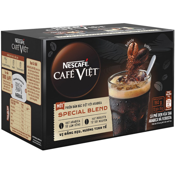Cà Phê Đen Hòa Tan Arabica Và Robusta Nescafé Café Việt Special Blend