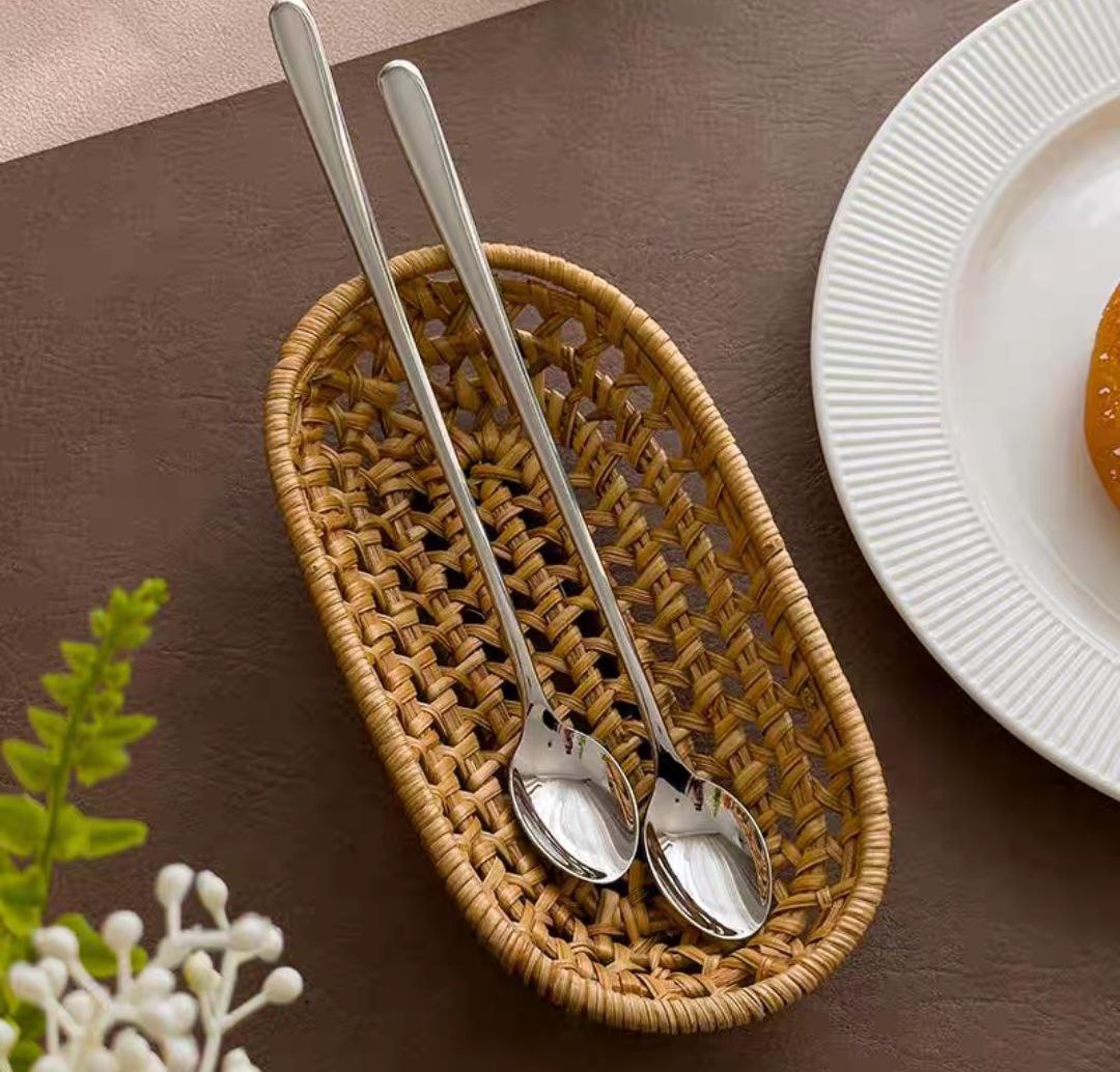 combo thìa muỗng cà phê khuấy đồ uống inox cao cấp - dài 24cm