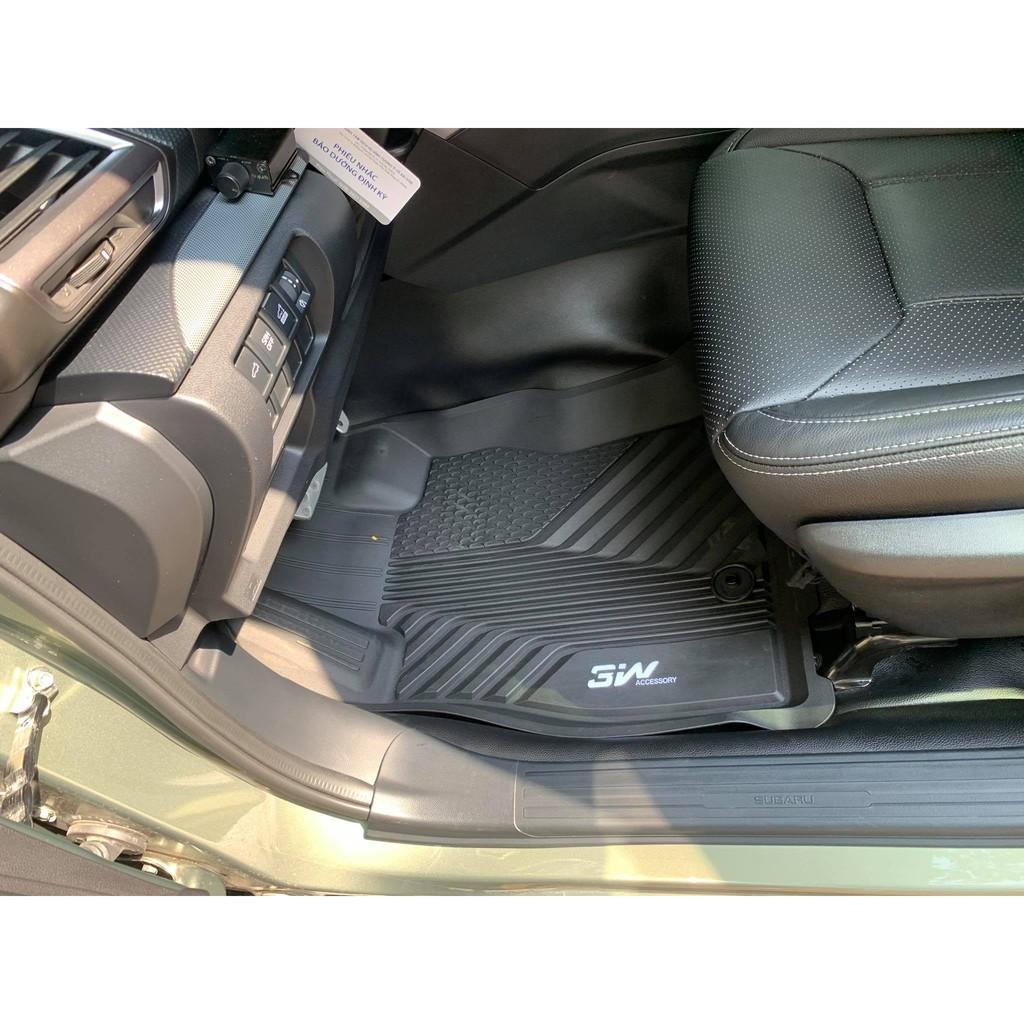 Thảm lót sàn Subaru Forester 2018- đến nay Nhãn hiệu Macsim 3W chất liệu nhựa TPE đúc khuôn cao cấp - màu đen