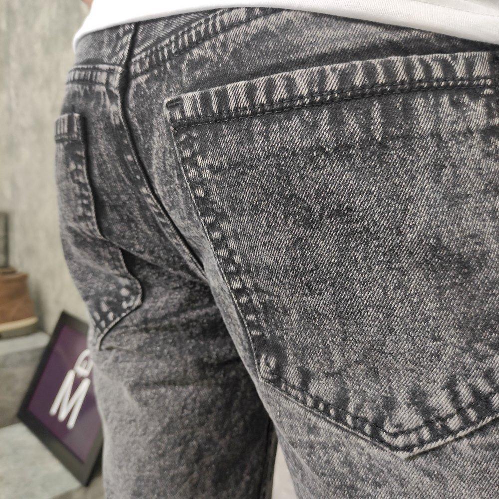 Quần short jean MĐ Q110 xám đậm