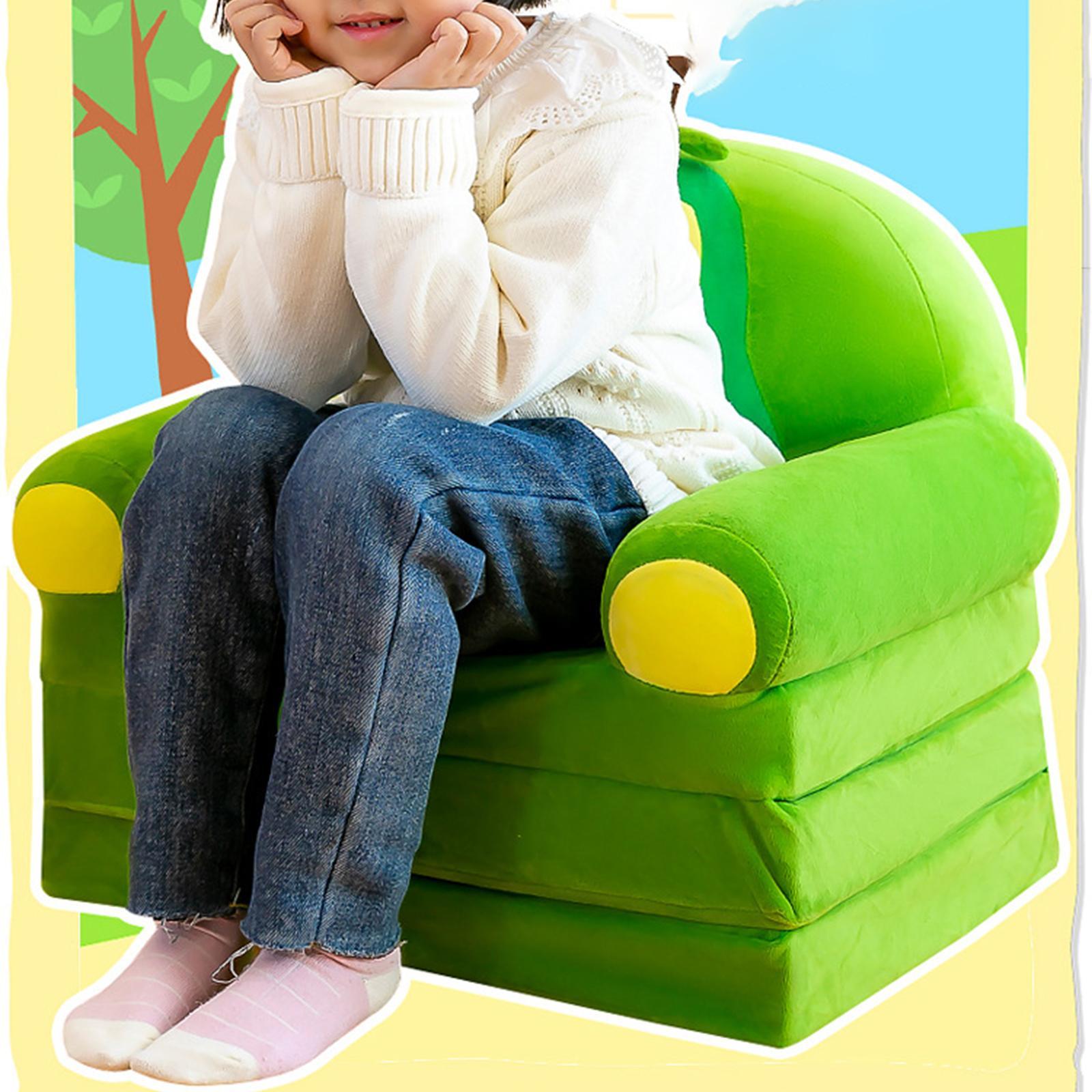 2 Toddler Foldable Kids Sofa Armchair Slipcover Washable for Living Room