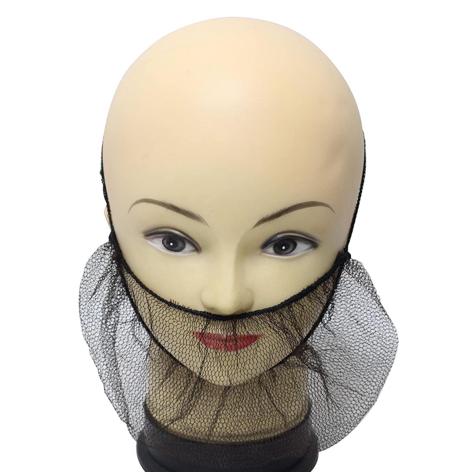 100 Pieces Disposable Nylon Beard Covers  for Restaurants and Cleaning Companies