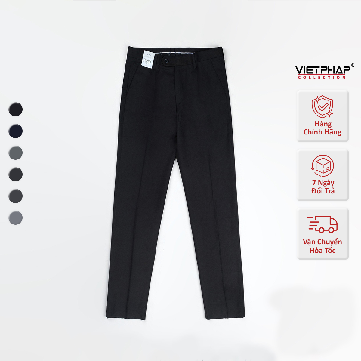 Quần Tây Nam VIỆT PHÁP Form Classic Không Ly Chất liệu Cao Cấp Chống Nhăn, Độ Bền Cao 20047