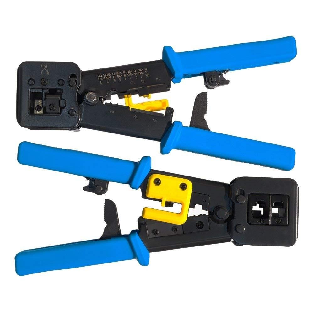 Kìm bấm hạt mạng xuyên thấu - Tặng kèm 10 hạt RJ45 xuyên thấu