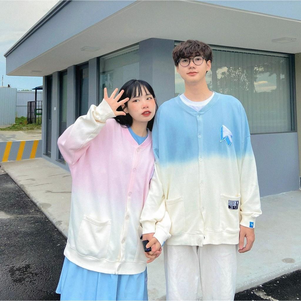 Áo Khoác Nỉ Bông Cardigan Tiedye CLICK.CLUB Loang Màu Unisex - E29