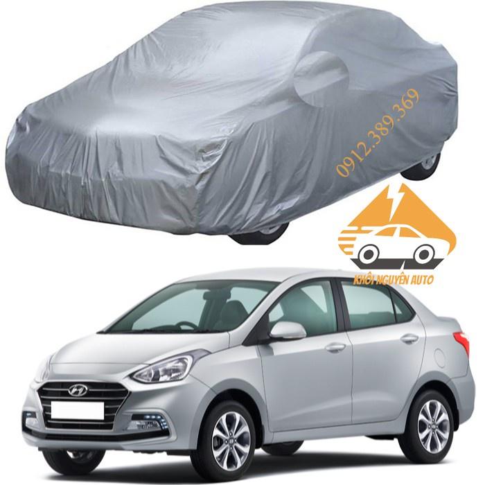 Bạt Phủ Xe Ô Tô Hyundai I10 Sedan Vải Dù Oxford Siêu Bền Bạt Trùm Xe Hơi Chống Nắng Mưa Bảo Vệ Xe