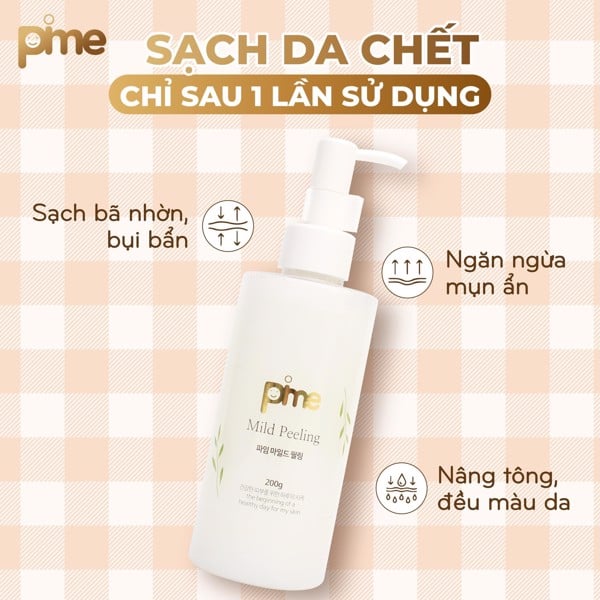 Gel Tẩy Da Chết Pime Mild Peeling 200g làm sáng da