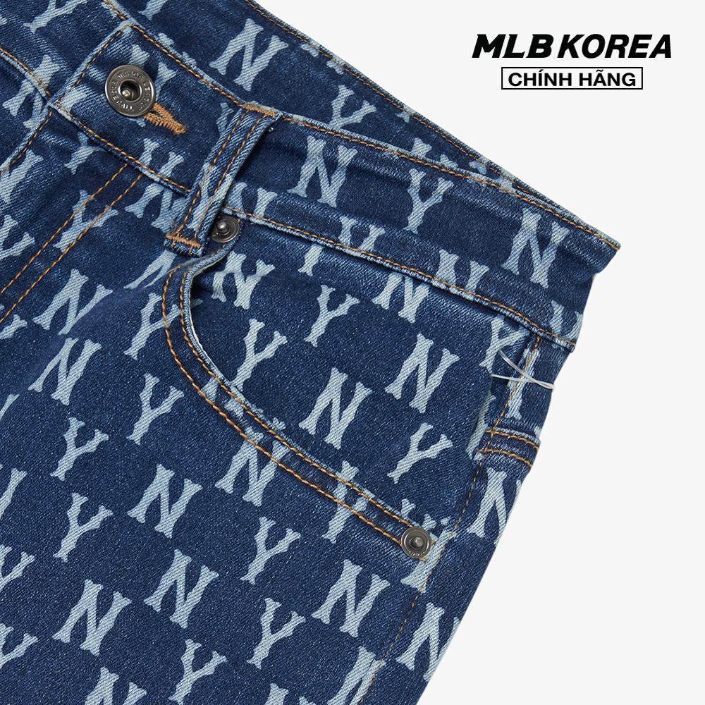 MLB - Quần jeans nữ phom skinny Monogram 3FDPM0521