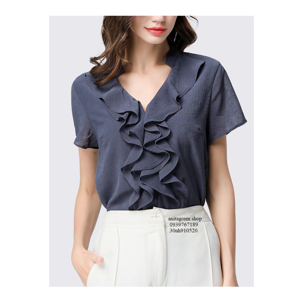 Nh910520-ÁO KIỂU NỮ BÈO TAY NGẮN