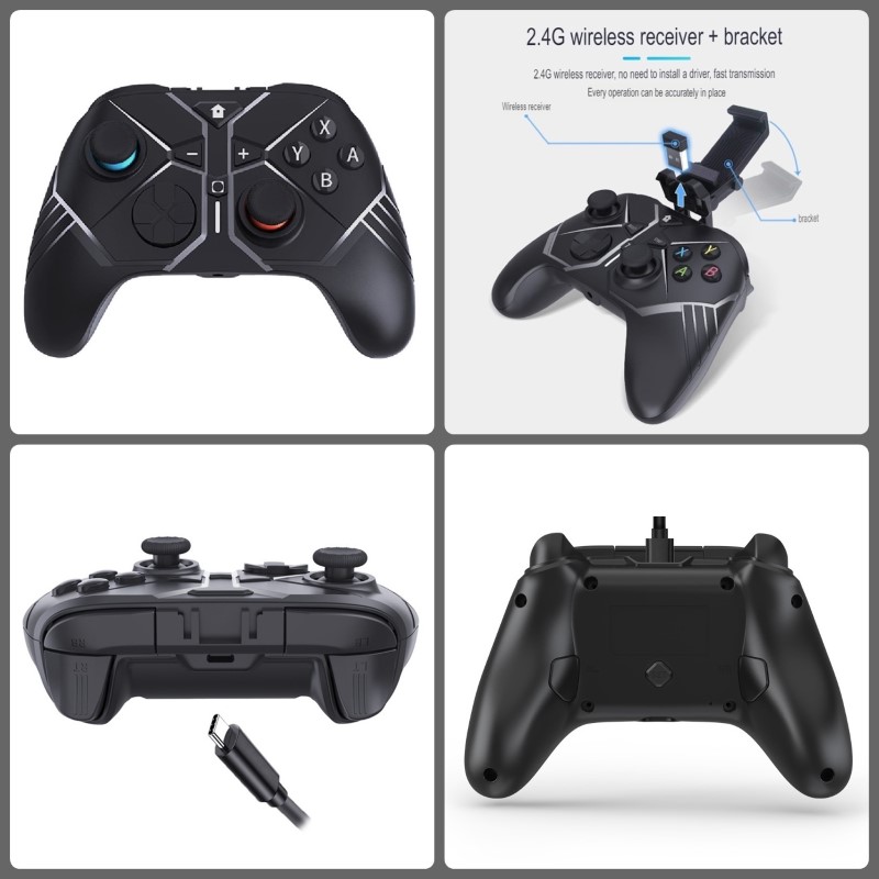 Gamepad tay game Không dây Bluetooth TS101 đa kết nối cho máy tính, laptop, smartphone, máy tính bảng