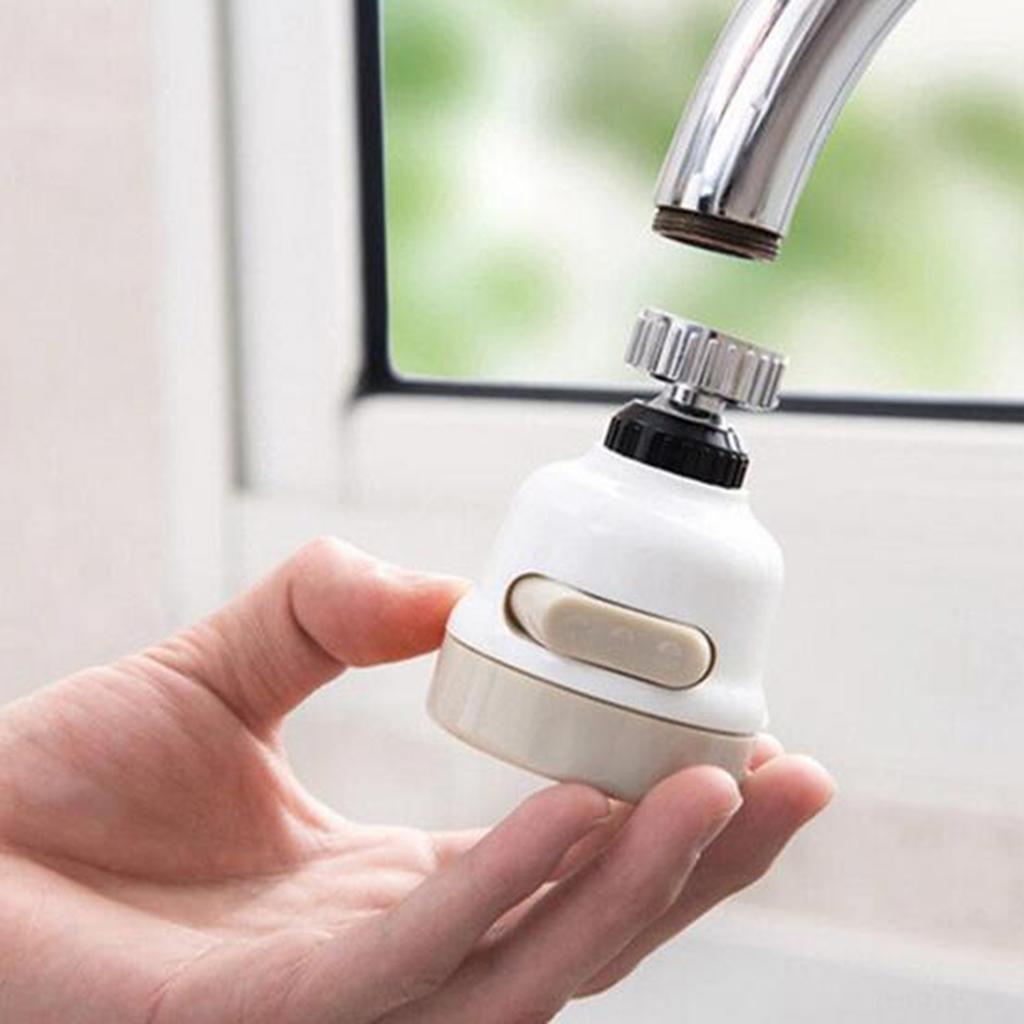 360 Rotary Faucet Filter Water Saving 3 Gear Adjustable