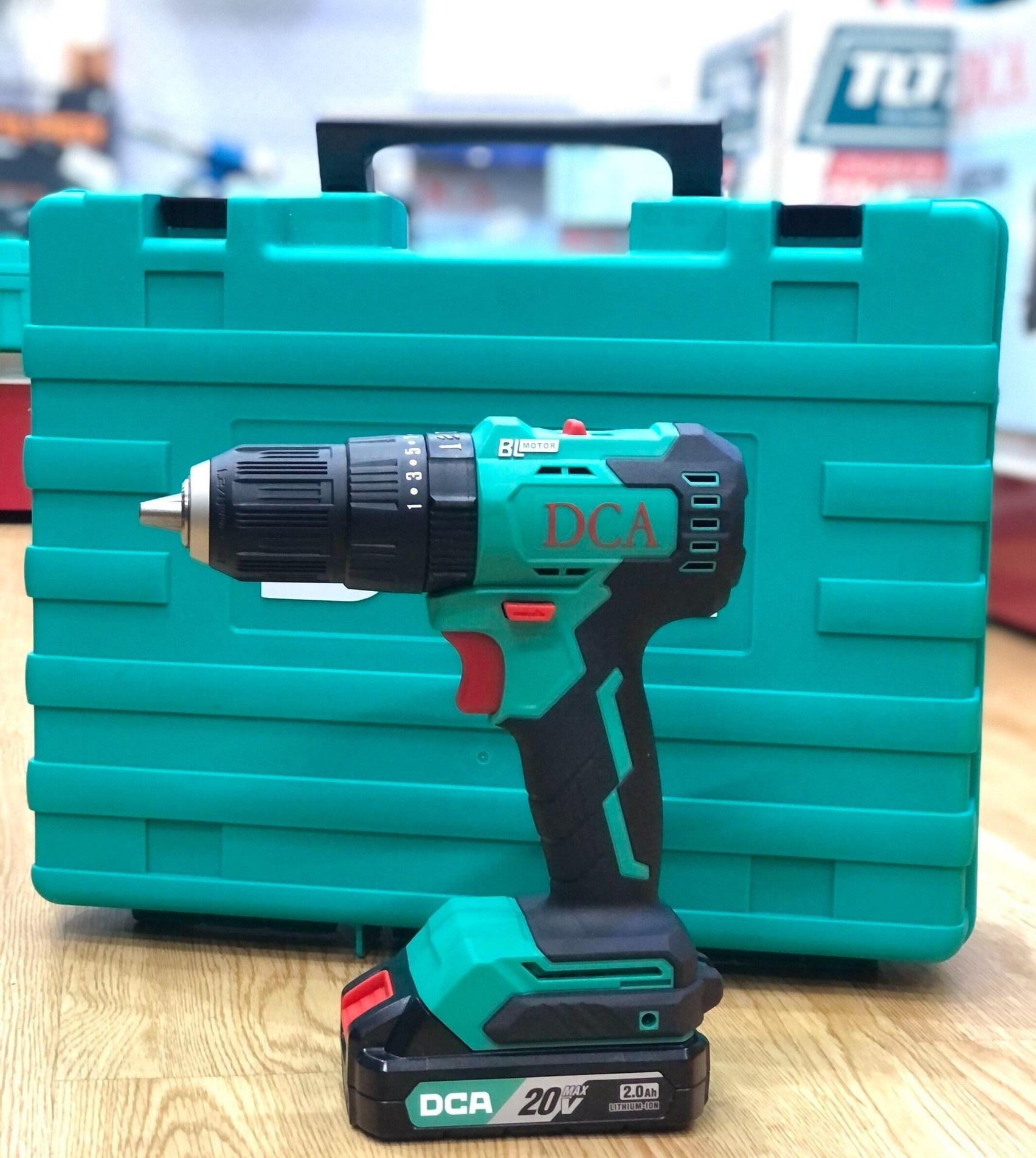 MÁY KHOAN BÚA KHÔNG CHỔI THAN DÙNG PIN 20V/2.0AHX1 DCA ADJZ2050IDM - HÀNG CHÍNH HÃNG