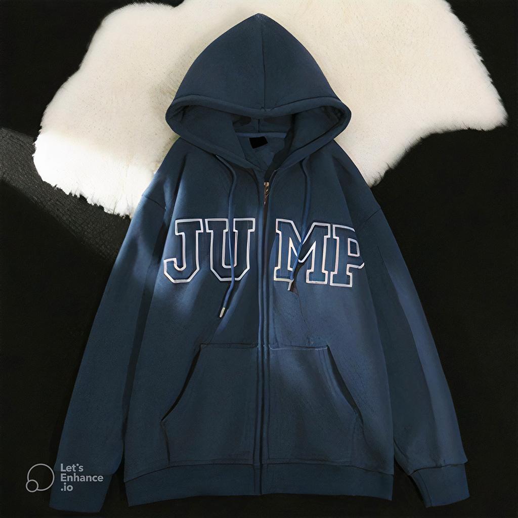 Áo Hoodie Zip Nỉ Ngoại JUMP - Áo khoác nỉ dây kéo nam nữ Unisex