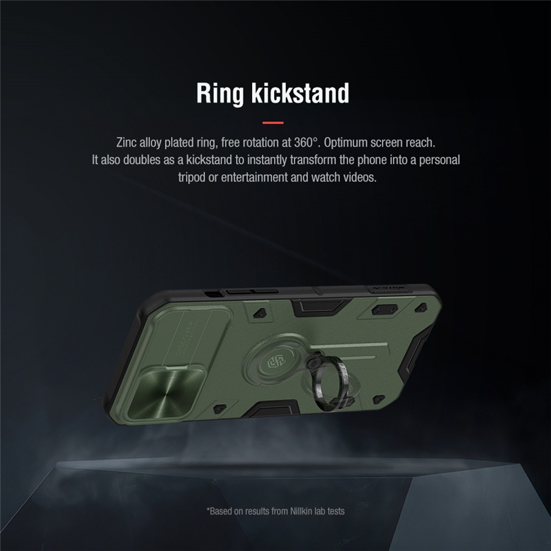 ỐP CHỐNG SỐC BẢO VỆ CAMERA iPhone 13/ 13 Pro/ 13 Pro Max Camshield Armor Nillkin - Hàng Nhập Khẩu