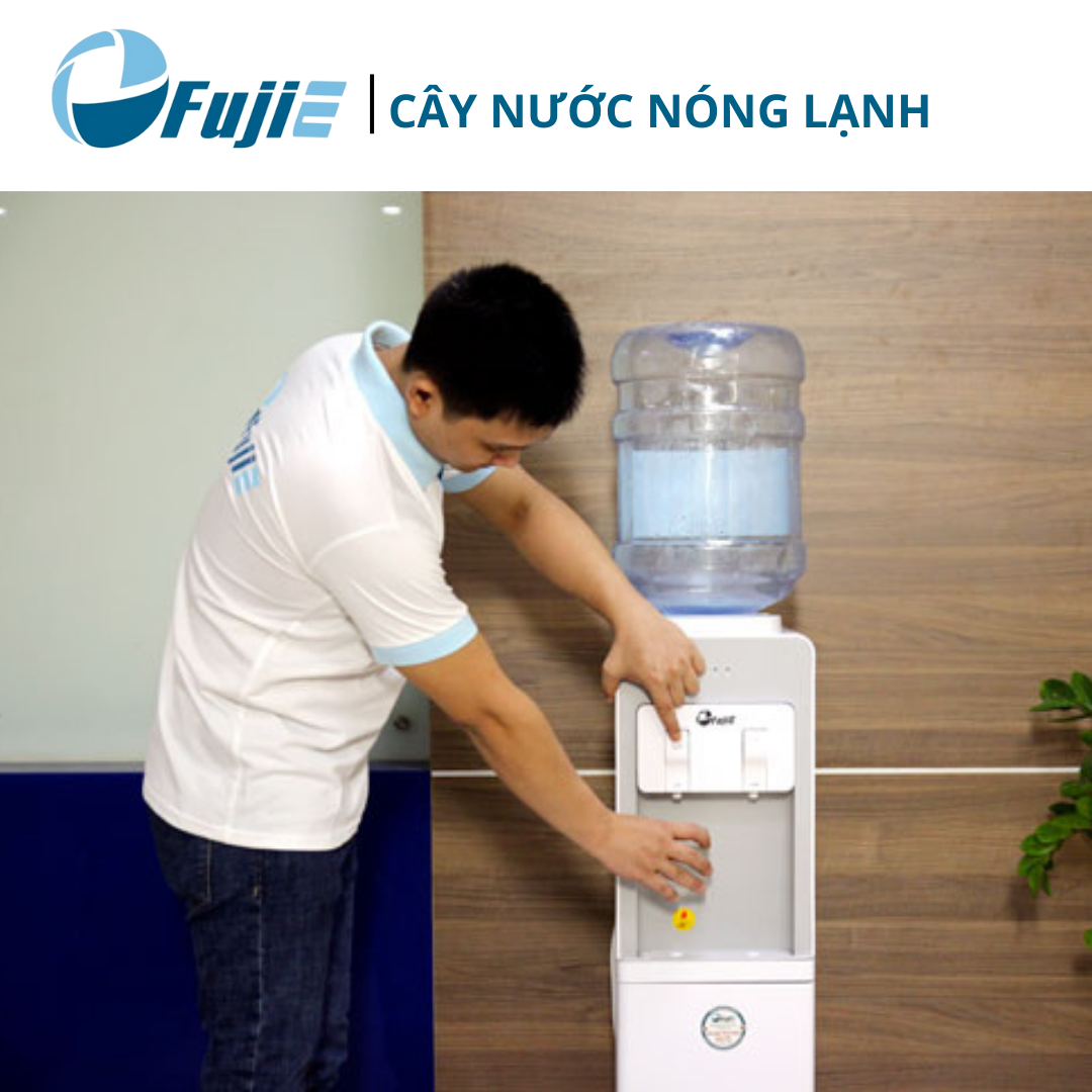 Cây nước nóng lạnh cao cấp FujiE WD1850C, công nghệ làm lạnh bằng Block, bảo hành 24 tháng - Hàng chính hãng