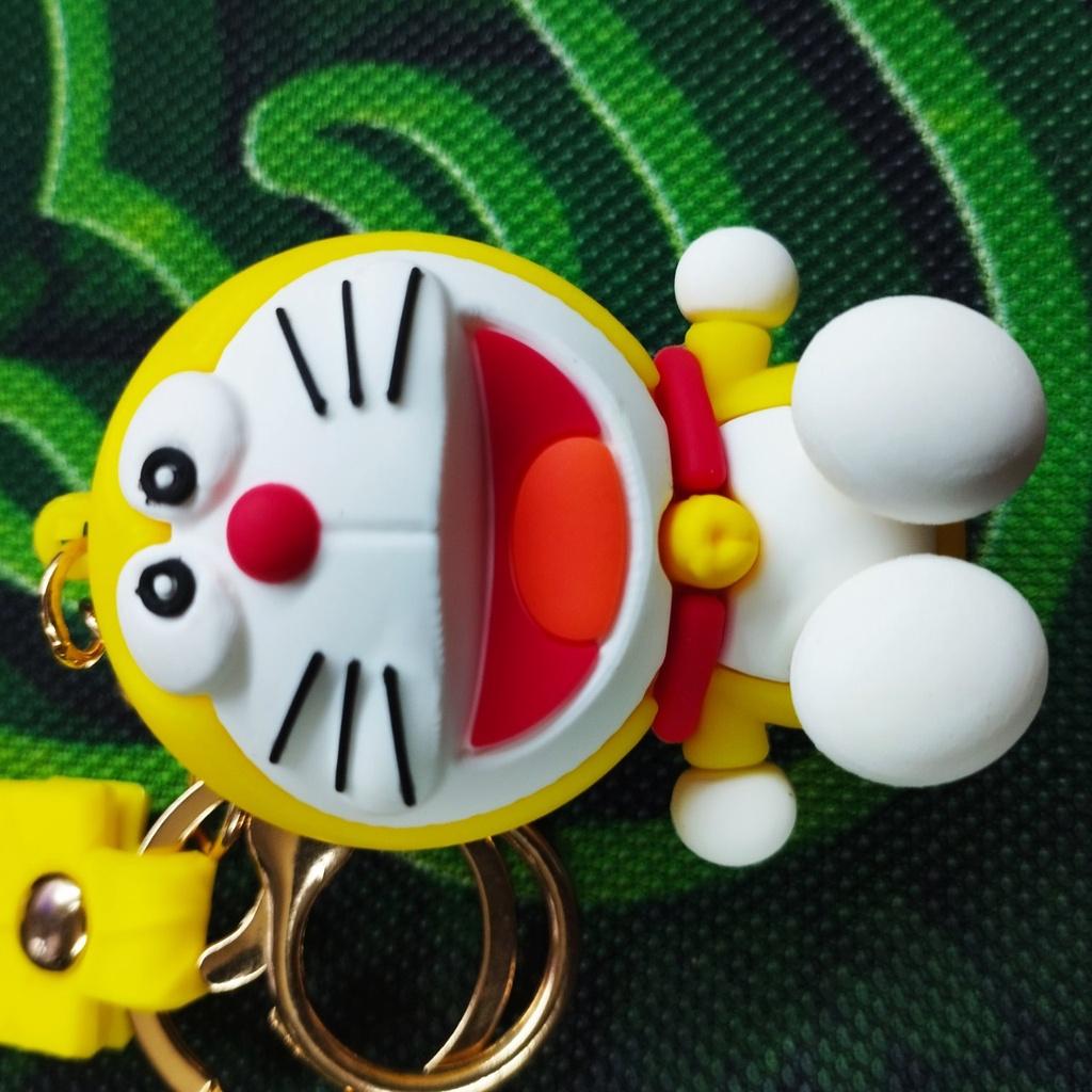 Móc Khóa chú Mèo Máy Kute Doraemon nhân vật hoạt hình thiếu nhi màu vàng