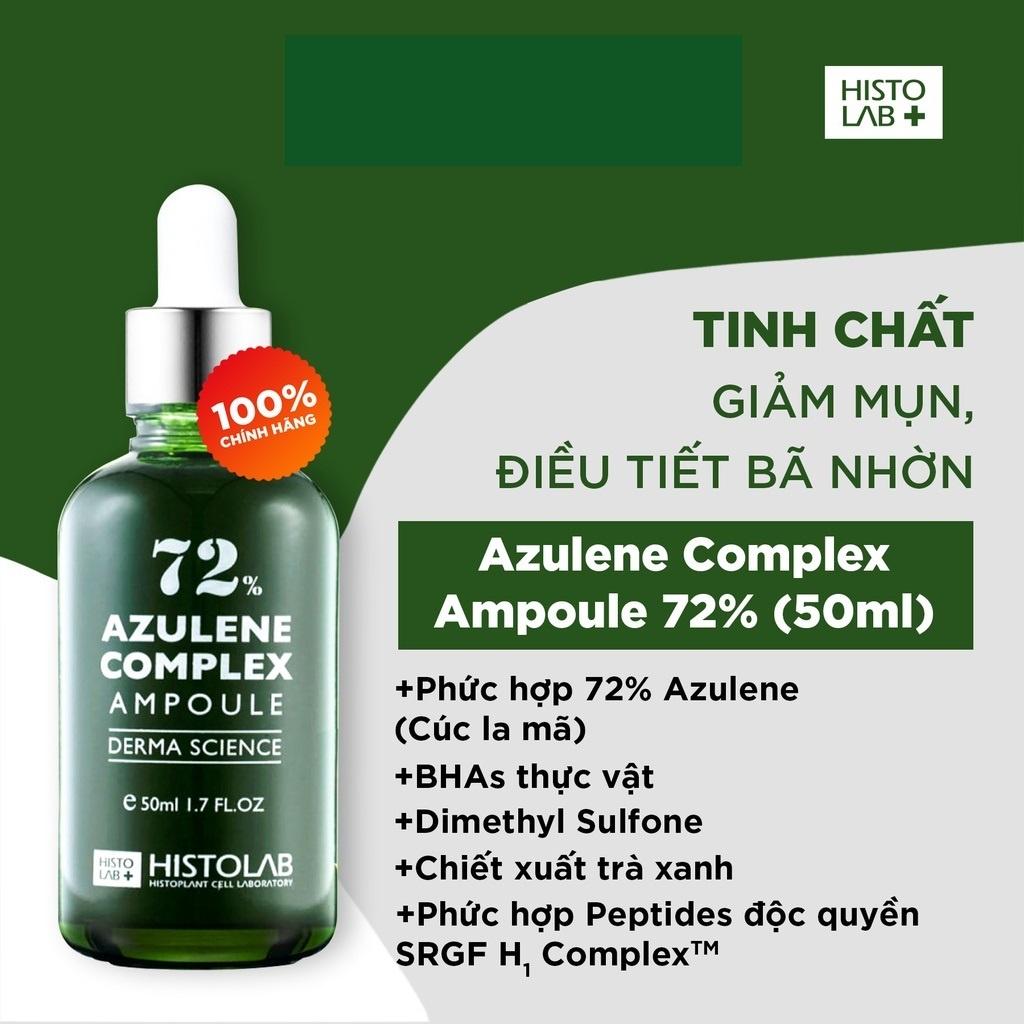 Tinh Chất Serum Giảm Ngừa Mụn Histolab Azulene Complex Ampoule 72% Kiểm Soát Điều Tiết Bã Nhờn Kích Ứng