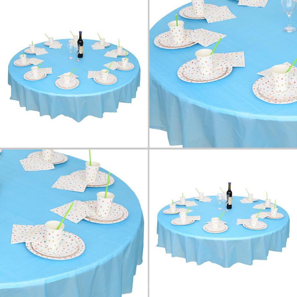 Round Disposable Table Cloth Tablecloths Wedding Birthday Party