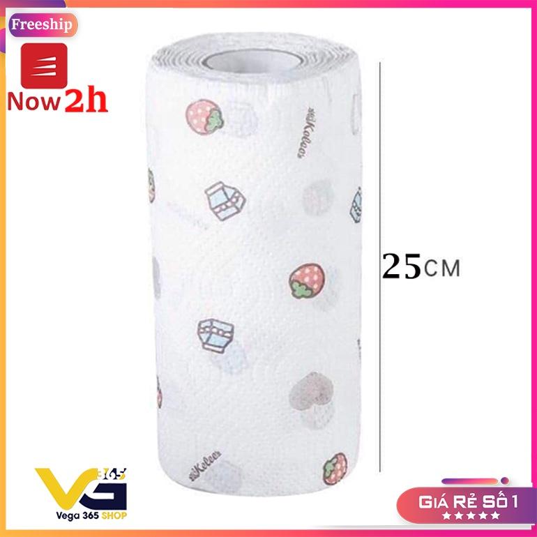 [SIZE TO 25CM]Cuộn giấy lau GIặt Tái Sử dụng, Giấy vải không dệt cực Dai