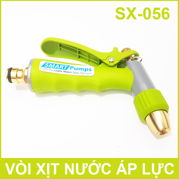 Bộ súng xịt áp lực tưới cây vệ sinh nhà cửa rửa xe chỉnh tia SX-056 Smartpumps