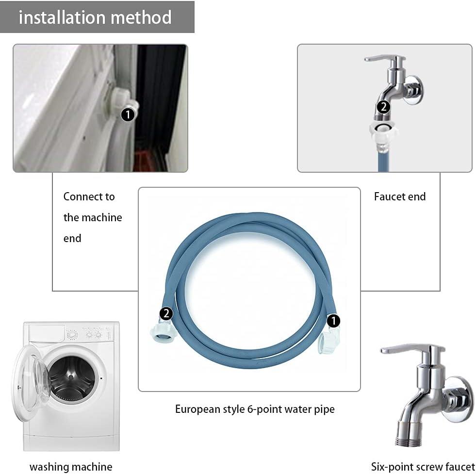 Ống Cấp Nước Máy Giặt, Nối Dài Vòi Máy Rửa Chén, Nêm Nước Máy Rửa Chén 3M, Ống Cấp Nước Đa Năng Phù Hợp Với Máy Giặt, Máy Rửa Chén