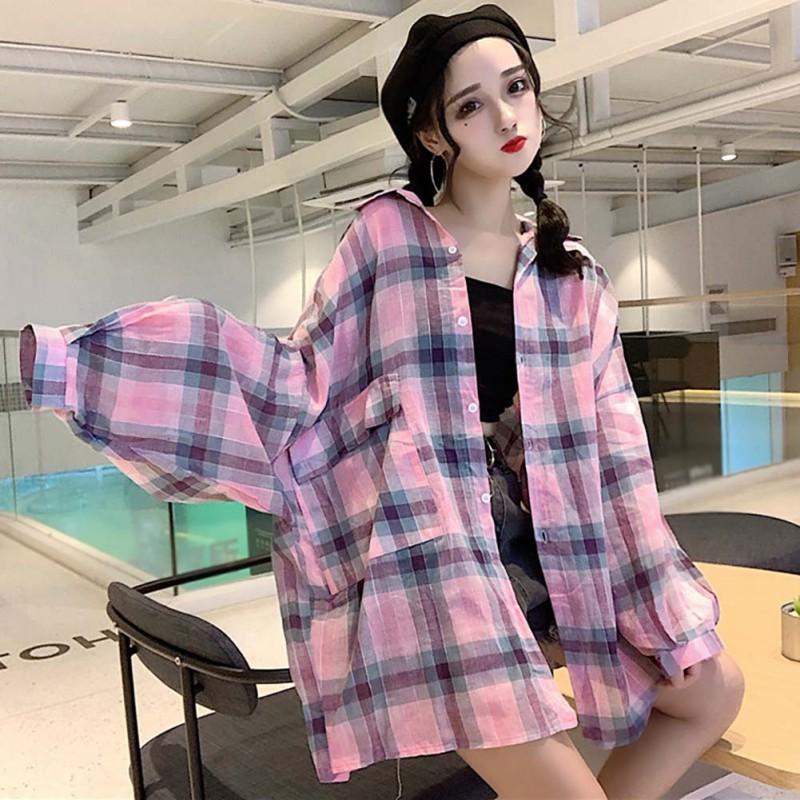 Áo khoác sơ mi kẻ sọc ca rô có túi