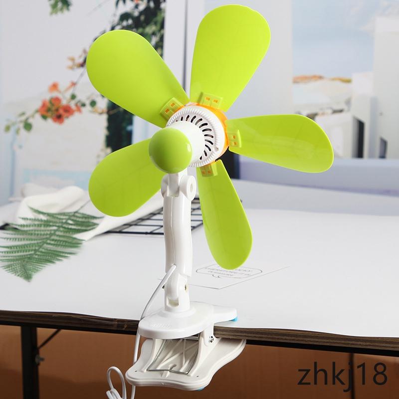 Quạt Điện Mini Để Bàn 5 Cánh Có Kẹp Tiện Dụng Cho Gia Đình