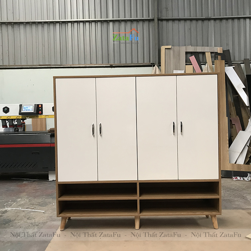 Tủ Giày Lớn Dùng Gỗ MDF Lõi Xanh Chống Ẩm TGIAY-10
