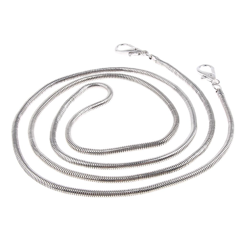 Women's Retro Metal Chain Handbag Purse Buckle Strap DIY Bag Accessories 120 cm