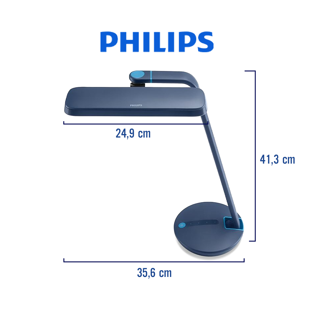 Đèn bàn Philips STRIDER 66111 table lamp LED blue 1x7W