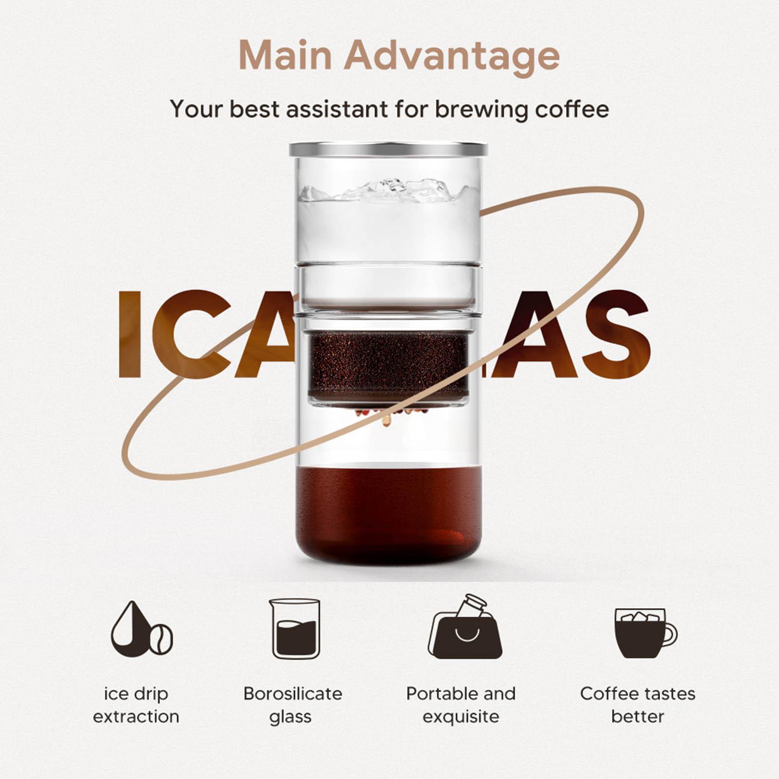 300ml Cold Brew Coffee Maker Drip Coffee Maker Ice Drip Pot for Home Cafe