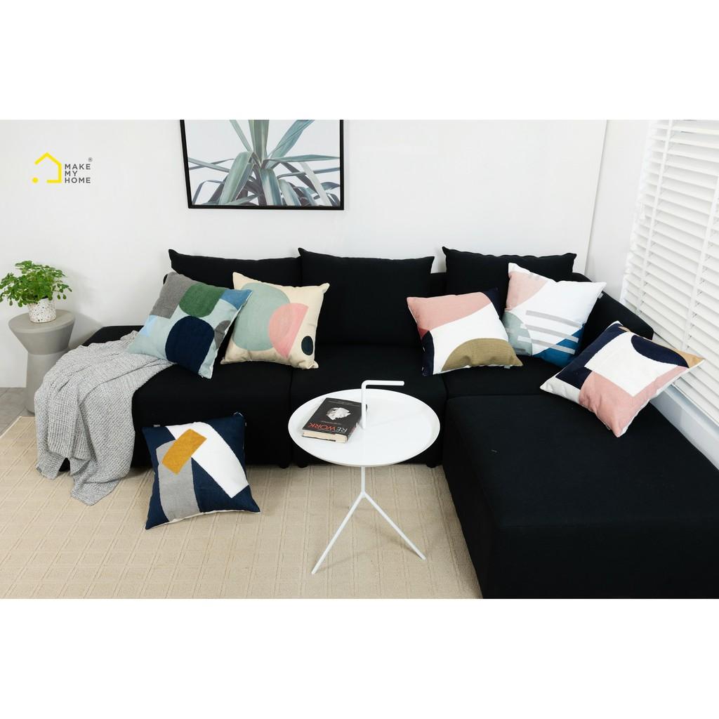 Gối Vuông Trang Trí, Gối Sofa Đơn Giản  Make My Home Piece