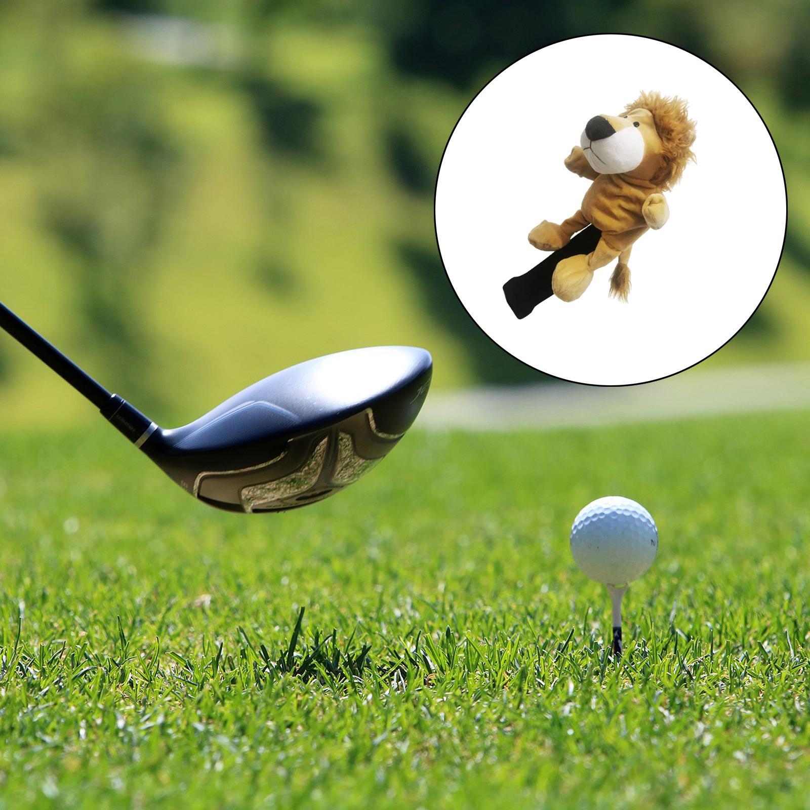 2 Pieces Golf Club Headcover Wood Driver Head Cover Protector Sleeves
