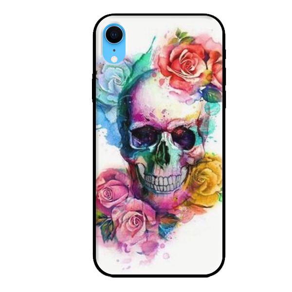 Ốp lưng cho iPhone XR Đầu Lâu Hoa - Hàng chính hãng