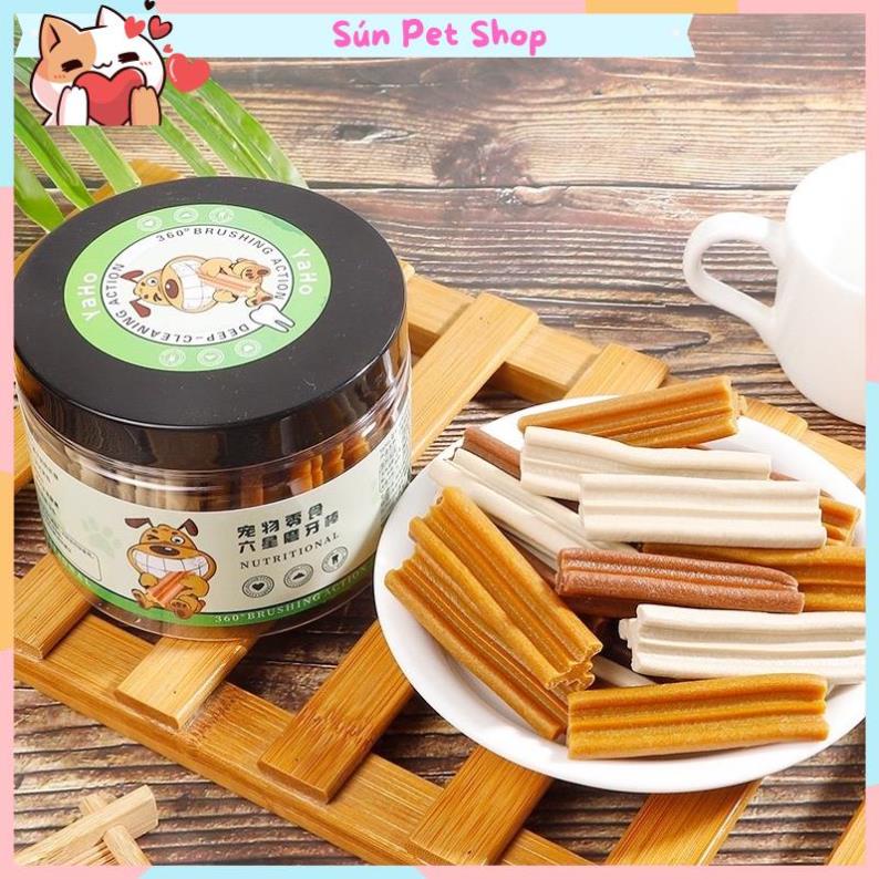 Xương gặm làm sạch răng Yaho cho chó mèo 265gr