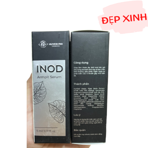 Serum hôi nách INOD Huyền Phi 5ml tác dụng triệt hôi nách, hôi chân , mồ hôi tay chân vĩnh viên