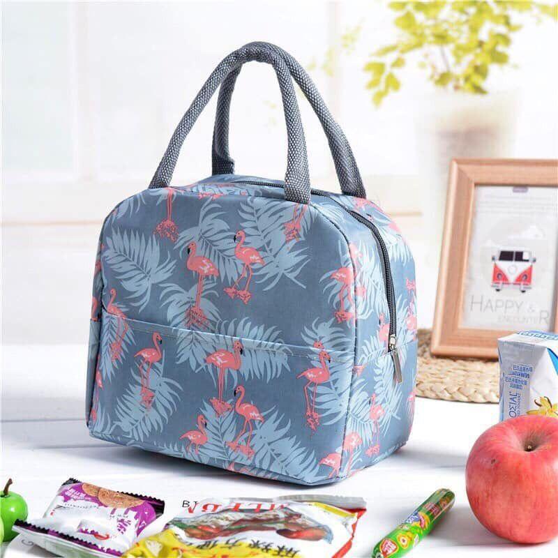 Túi Giữ Nhiệt Đựng Cơm Có Khoá Kéo Siêu Bền Hoạ Tiết Bắt Mắt - Túi Ủ Cháo Chống Thấm Chống Bám Bẩn Có Quai Xách Tiện Lợi
