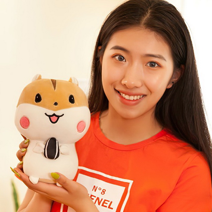 Gấu Bông Chuột Hamster 20cm TNB01 Siêu Đáng Yêu Màu Nâu