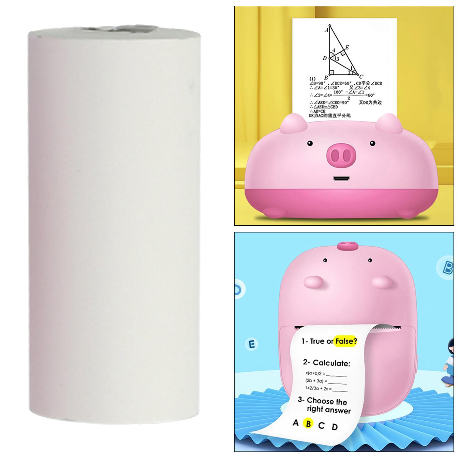 Cute Mini Wireless Pocket Printer 200dpi Thermal Printer Compatible for Journal, Organization, Study Notes Working Assistance, Photos Printing 57x30mm