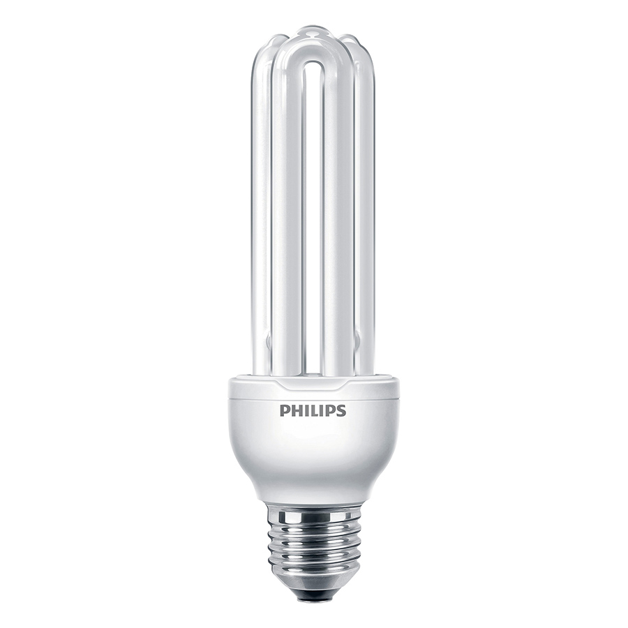 Combo Bóng đèn Compact 3U tiết kiệm điện Philips Essential 23W 6500K E27  - Ánh sáng trắng