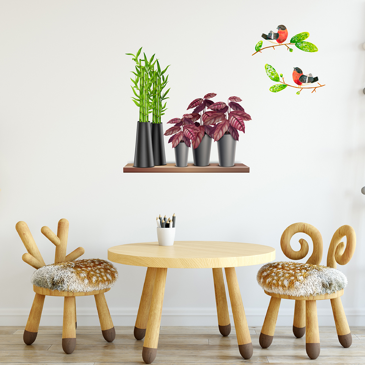 Decal trang trí quán số 47