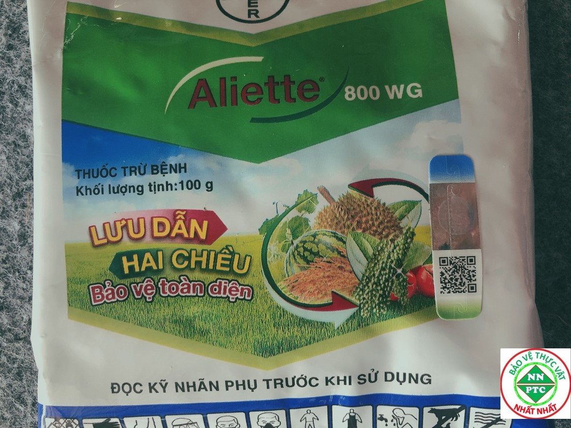 Chế phẩm trừ nấm bệnh cao cấp Aliette 800Wg gói 100g