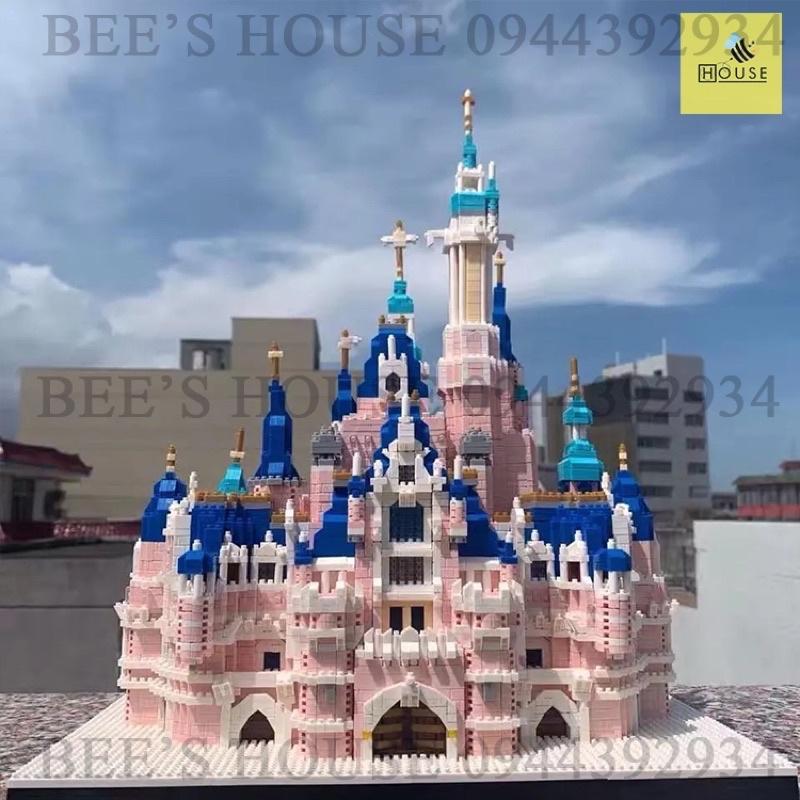 ĐỒ CHƠI XẾP HÌNH LẮP RÁP MINI BLOCK MÔ HÌNH KIẾN TRÚC LÂU ĐÀI CÔNG CHÚA LỘNG LẪY BÉ GÁI