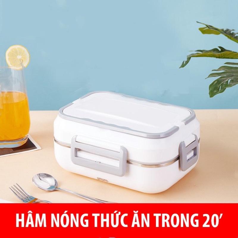 Hộp Cơm Cắm Điện Hâm Nóng Inox Cao Cấp, Dùng Trên Xe Ô Tô Và Văn Phòng