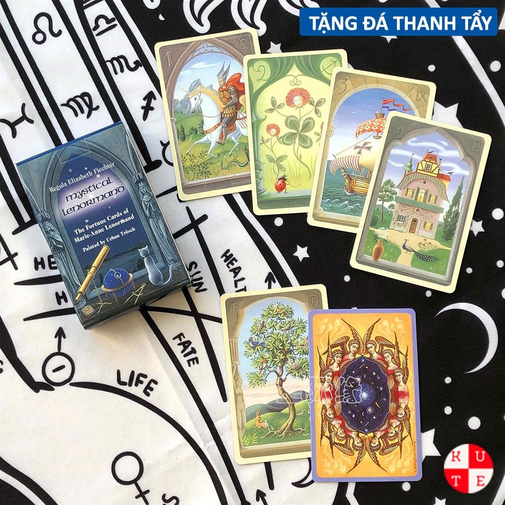 Bài Oracle Mystical Lenormand 36 Lá Tặng Đá Thanh Tẩy