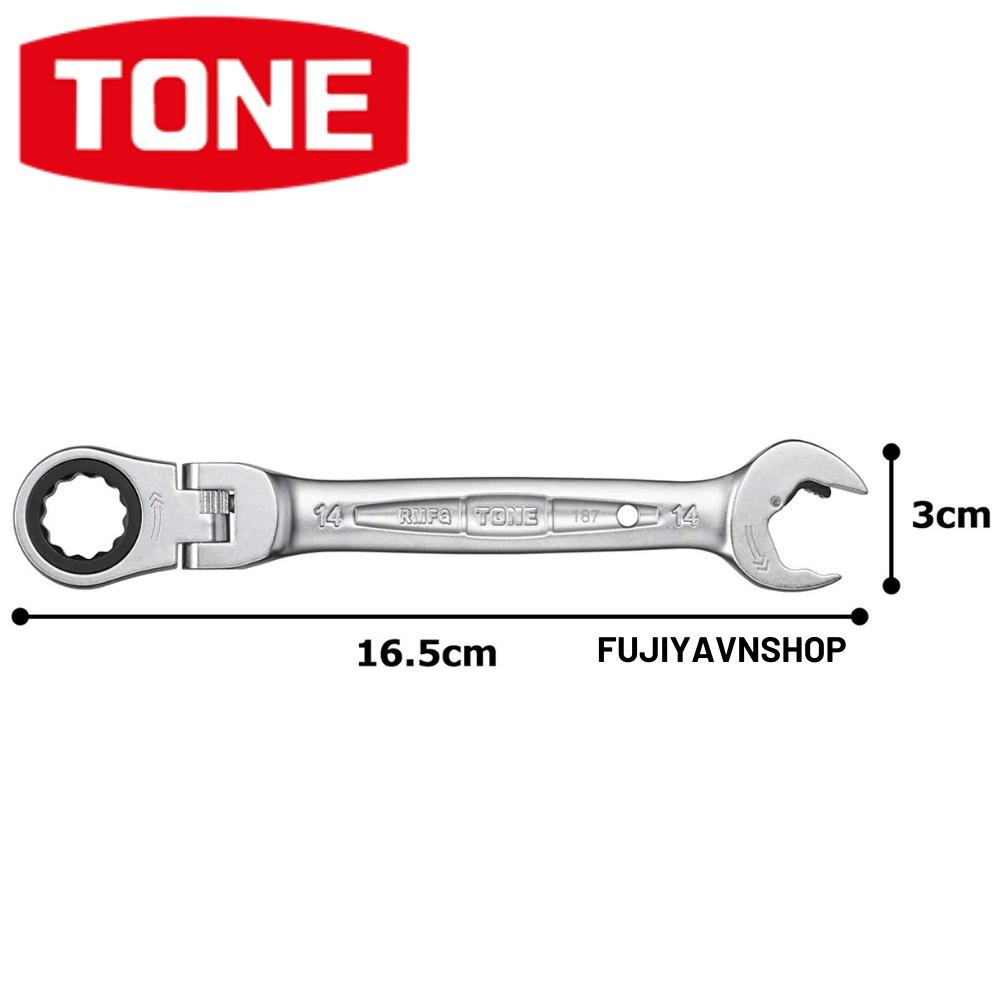 Cờ lê đầu chòng cơ cấu ratchet Tone RMFQ-14