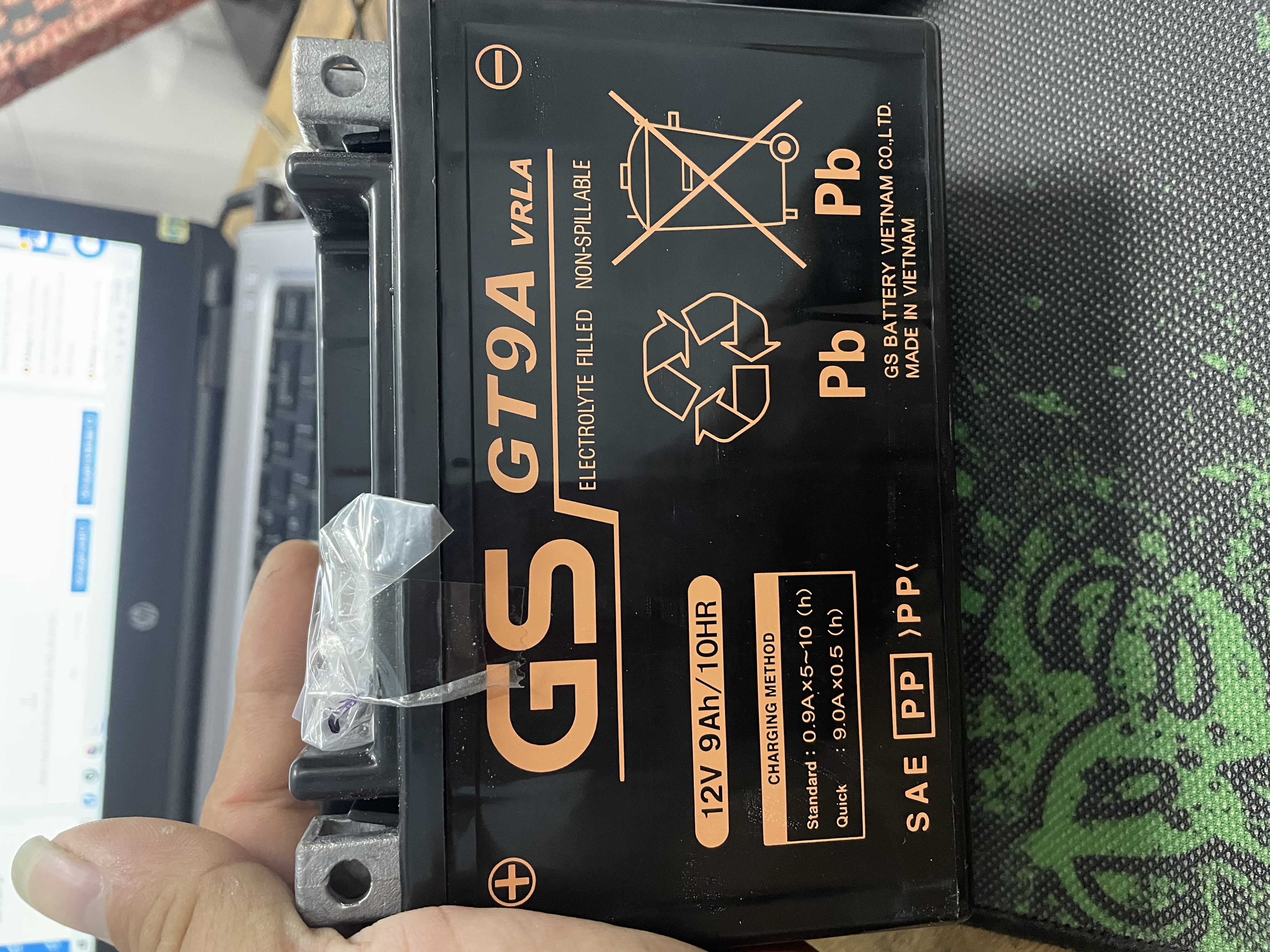 Ắc Quy GS GT9A  Ắc Quy khô miễn bảo dưỡng xe Atila, Excel, Shark Dylan JOYRIDE FLY Spacy, Majesty, vespa LX