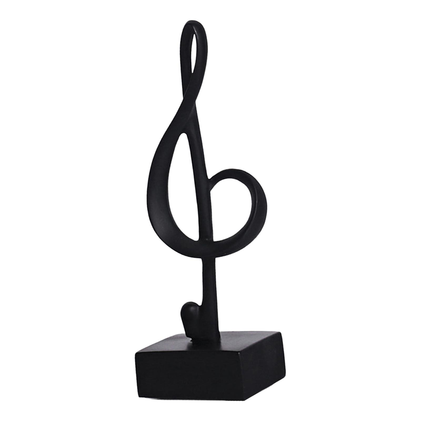 Decorative Music Note Figurine Resin Statue Craft Artwork for TV Cabinet