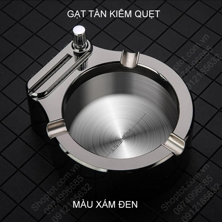 Gạt tàn kiêm quẹt thông minh 2 trong 1, đáy bằng inox chống gỉ