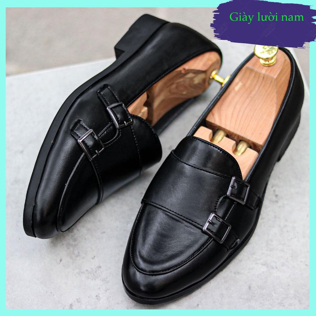 Giày lười nam giá rẻ da trơn giày da nam hàn quốc - L191